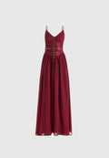Lace Corset Maxi Dress
