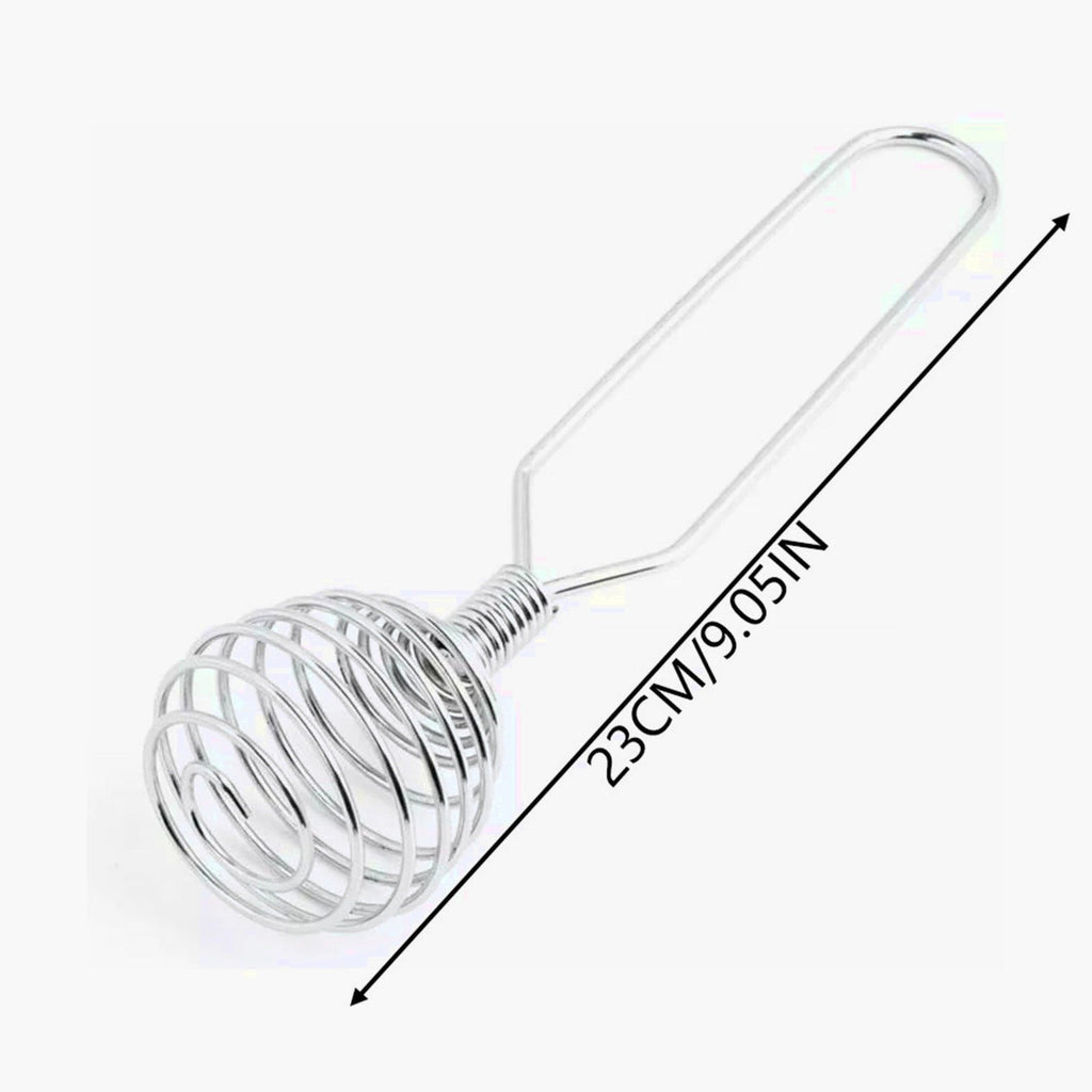 Stainless Steel Spring Coil Whisk Wire Whip Cream Egg Beater Gravy Cream Hand Mixer Kitchen Tool Accessories ...