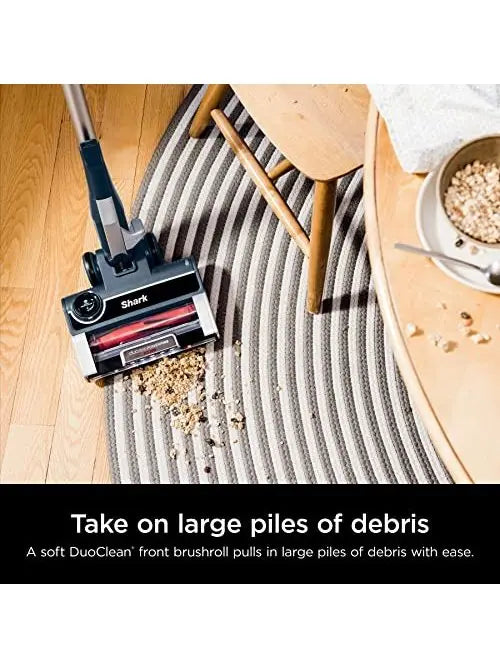 Shark HZ3002 Stratos Ultralight Corded Stick Vacuum with DuoClean PowerFins HairPro, Self Cleaning Brushroll, & Odor Neutralizer Technology, Navy