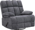 Oversized Swivel Recliner Chair for Big Man Grey