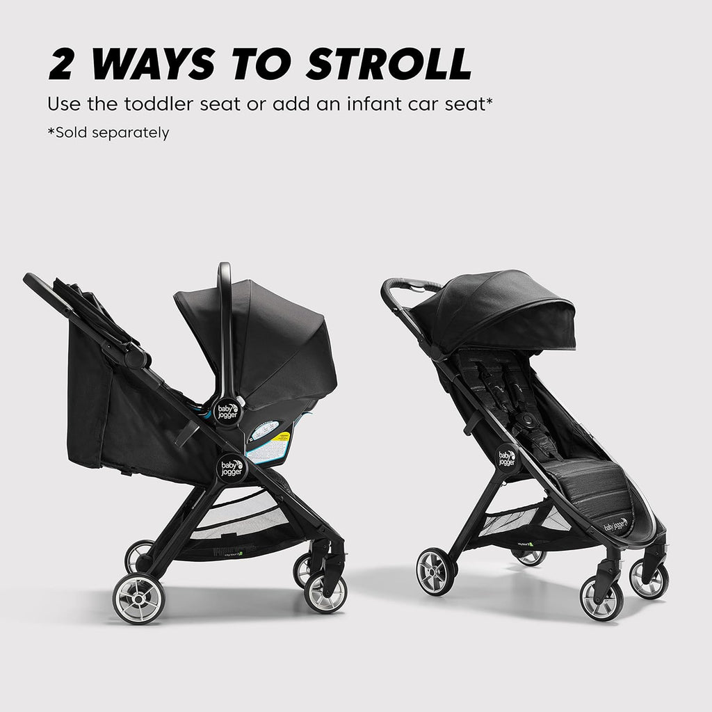 City Tour 2 Ultra-Compact Travel Stroller, Jet, Lightweight, Foldable, Ideal for Traveling