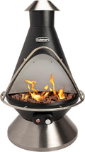 COH-600 Propane Fire Pit, Patio Heater with Tip-Over Safety Switch, 8 lbs. Lava Rocks Included, 31" x 31" x 48"