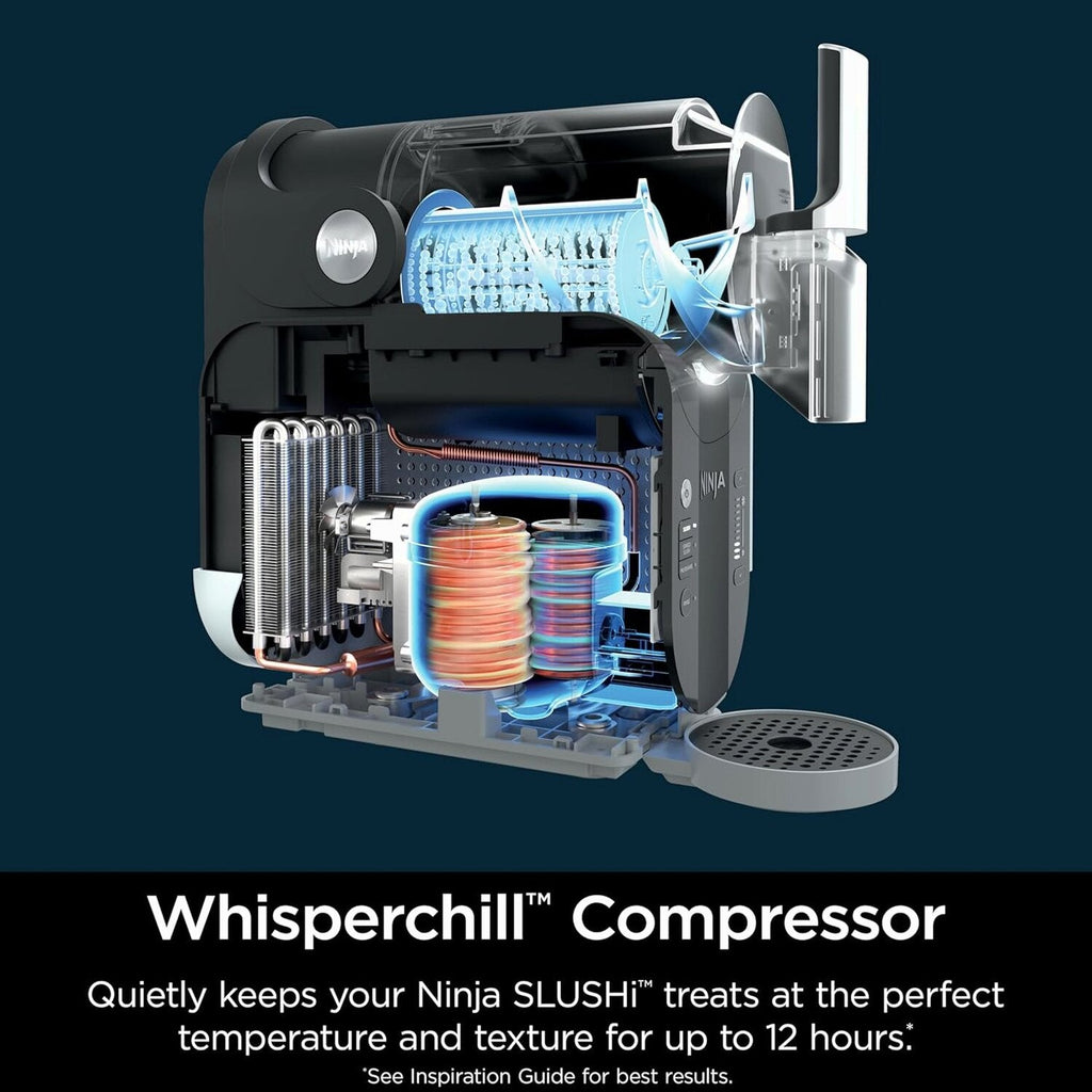 SLUSHi with RapidChill Technology, 88 oz. Frozen Drink &amp; Slushie Machine, 5 Preset Programs, Margaritas, Frappés, and More, Premium Accents, Black, FS301