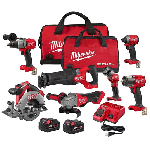 18V M18 FUEL Lithium-Ion Brushless Cordless 7-Tool Combo Kit 5.0 Ah
