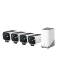 eufy Security eufyCam S3 Pro 4 Cam Kit, Solar Camera Outdoor Wireless, MaxColor Night Vision, 4K Security Camera with Solar Panel, Face Recognition AI, Expandable Local Storage, No Monthly Fee : Electronics