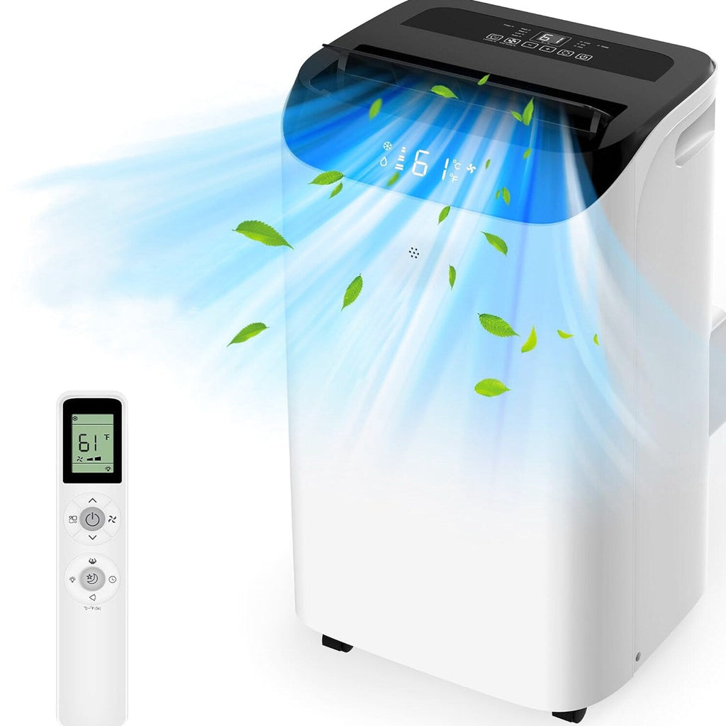 Portable Air Conditioners with Remote Control, 3-in-1 Free Standing Cooling AC Unit with Fan &amp; Dehumidifier, Cools Room up to 700 sq.ft, Smart/Sleep Mode,3 Speed,Auto Swing,24H Timer