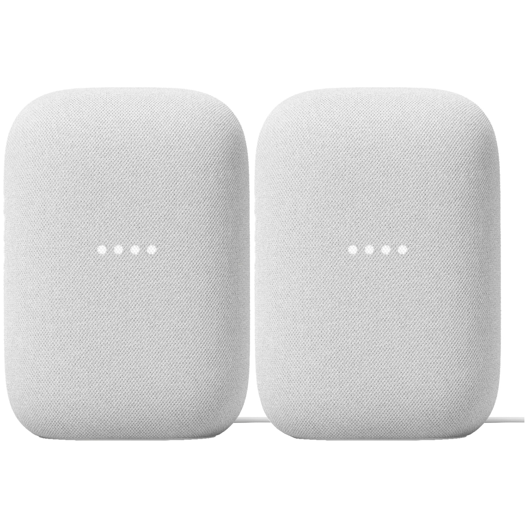 Google Nest Audio Smart Speaker 2-Pack, Wireless, Bluetooth 5.0, Google Assistant, Stereo Sound, Multi-Room Audio