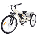 Mobo 26/24" Adult Electric Tricycle - 350W Motor, 36V Battery, 7-Speed, 3-Wheel Mountain Ebike with Basket