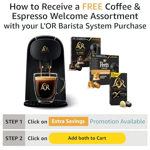 L'OR Barista System Coffee and Espresso Machine Combo