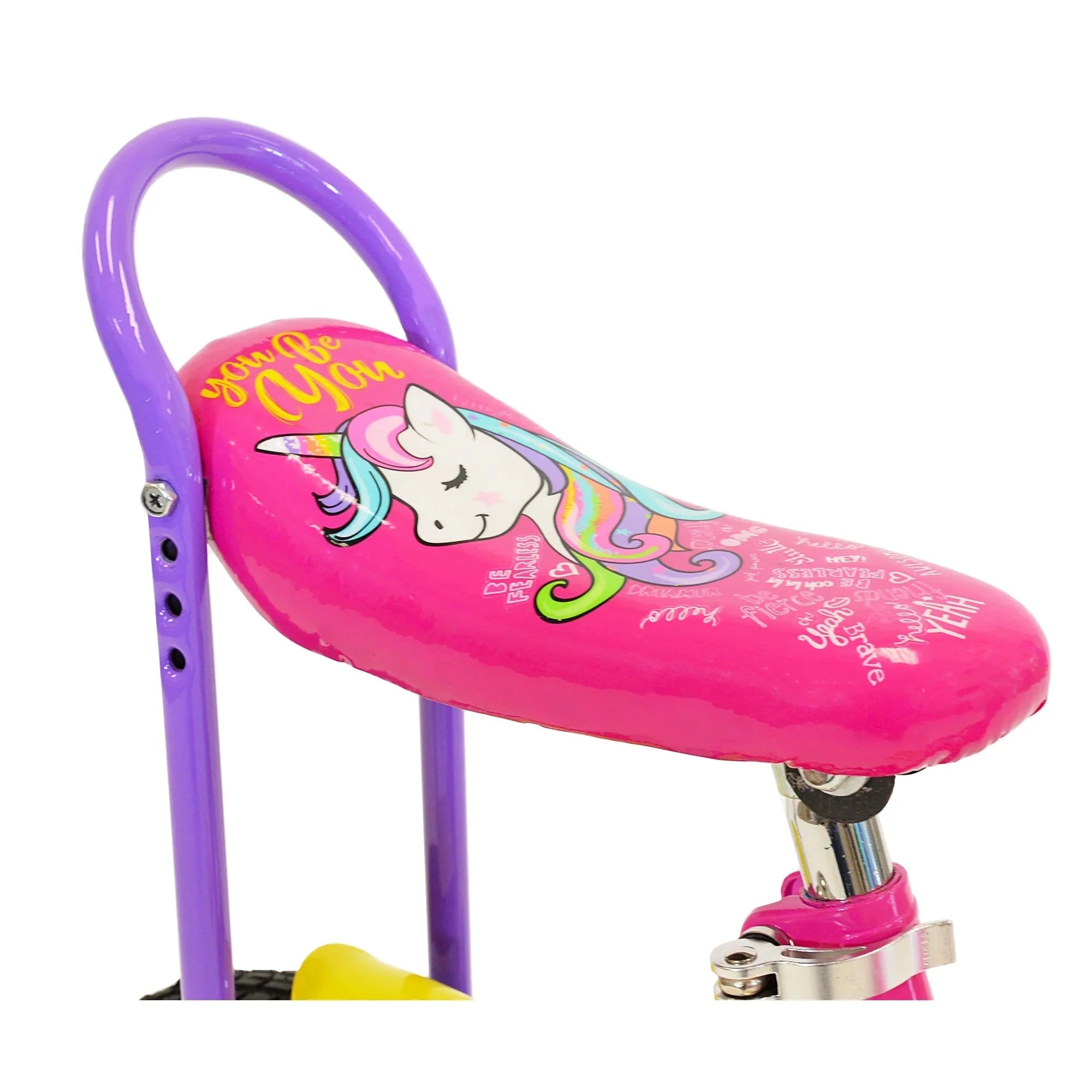 LittleMissMatched 12 In. Let You Be You Unicorn Bike . Pink and Purple