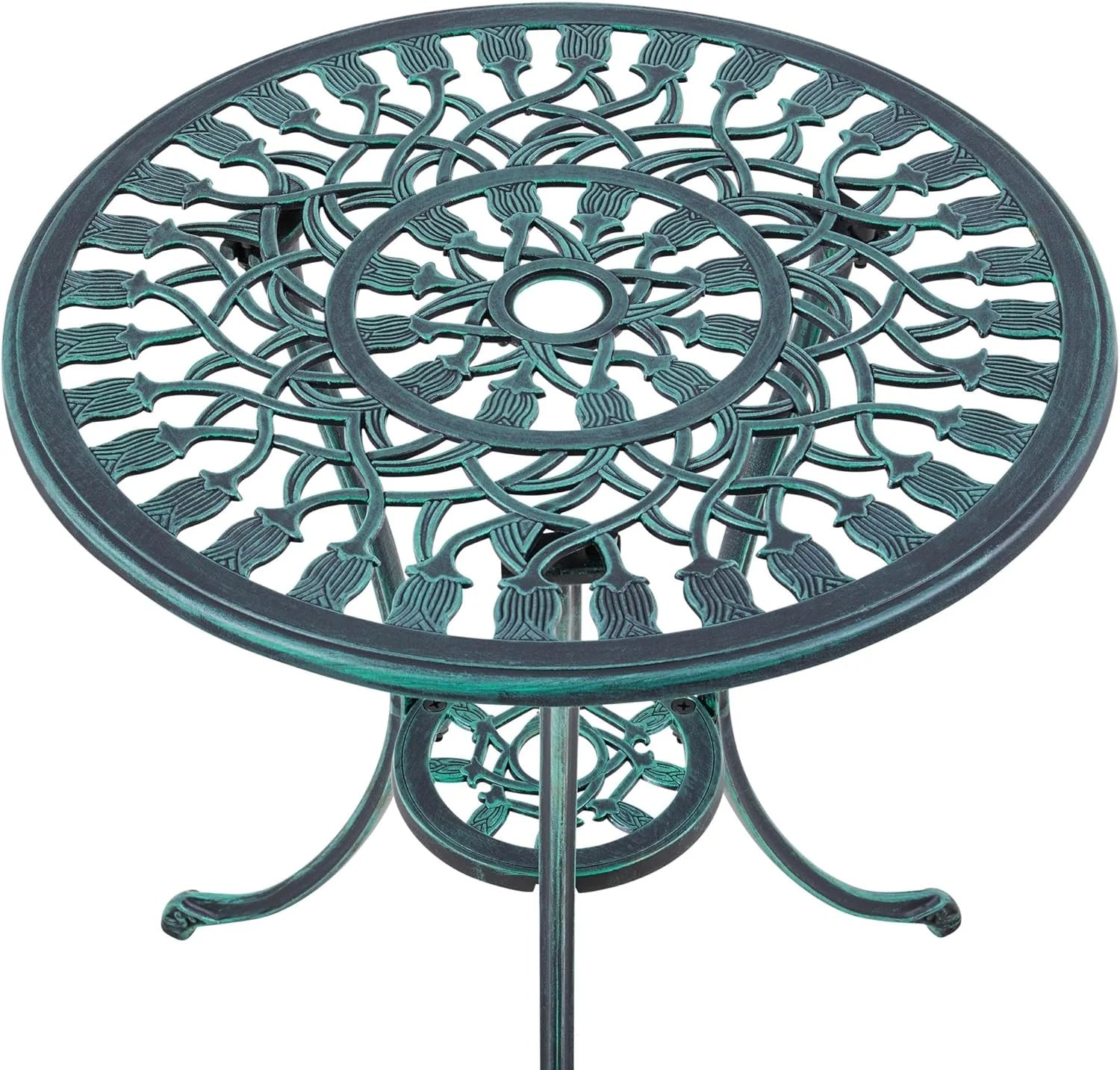Patio Bistro Sets 3 Piece Cast Aluminum Bistro Table