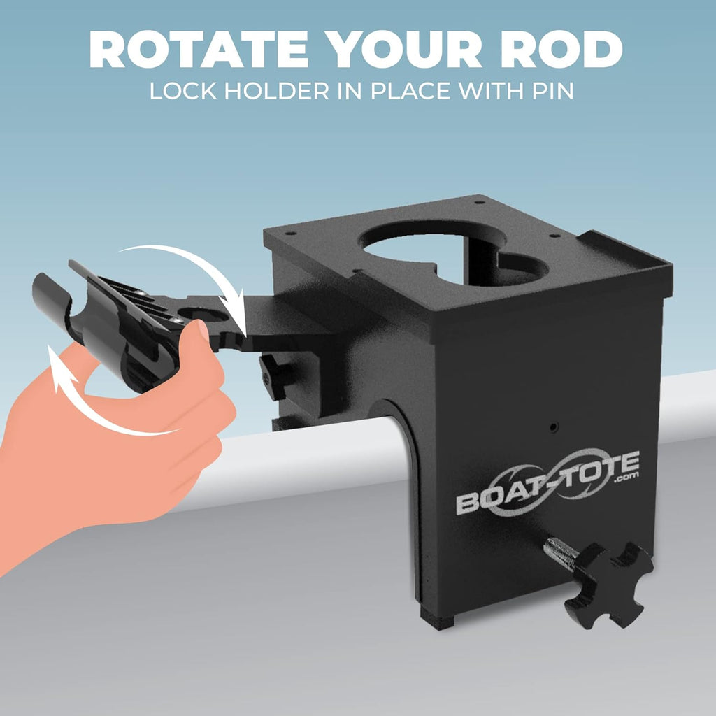 Boat Accessories for Fishing - Fits Gunnels Up to 2.5" Thick Regular