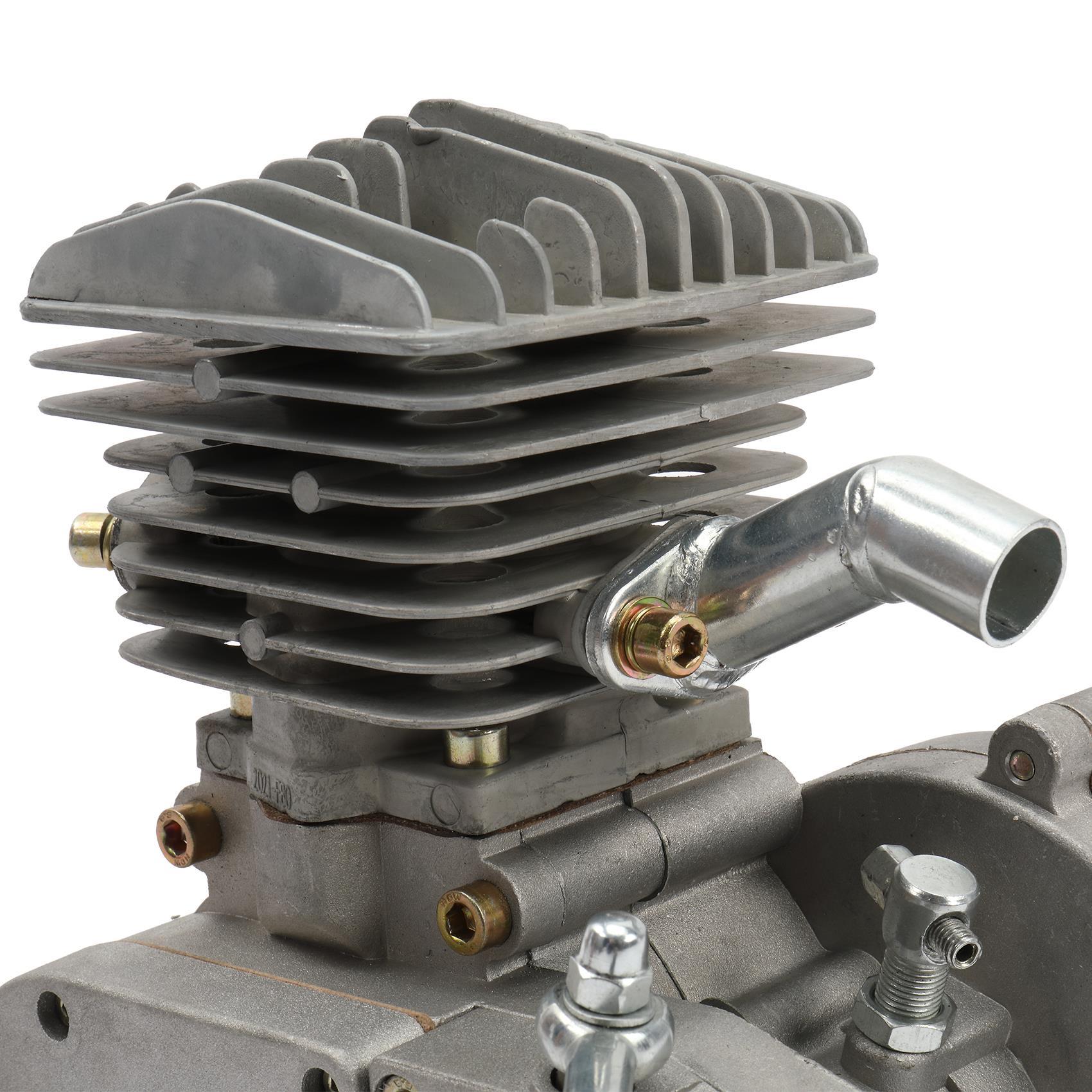 Zimtown 80cc 2 Stroke Engine Bike Motor Kit for 26′′ Bicycles, Silver White