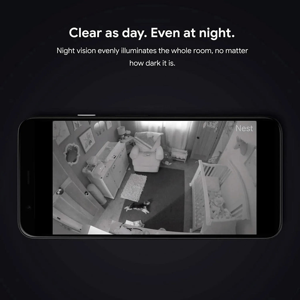 Google Nest Cam Indoor Wired Indoor Camera, For Home Security