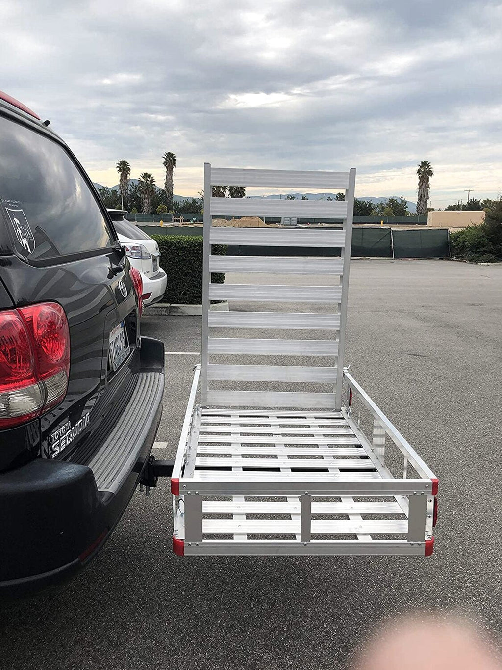 80779 Aluminum Hitch Mount Cargo Carrier with 47′′ Long Ramp, 1 Pack