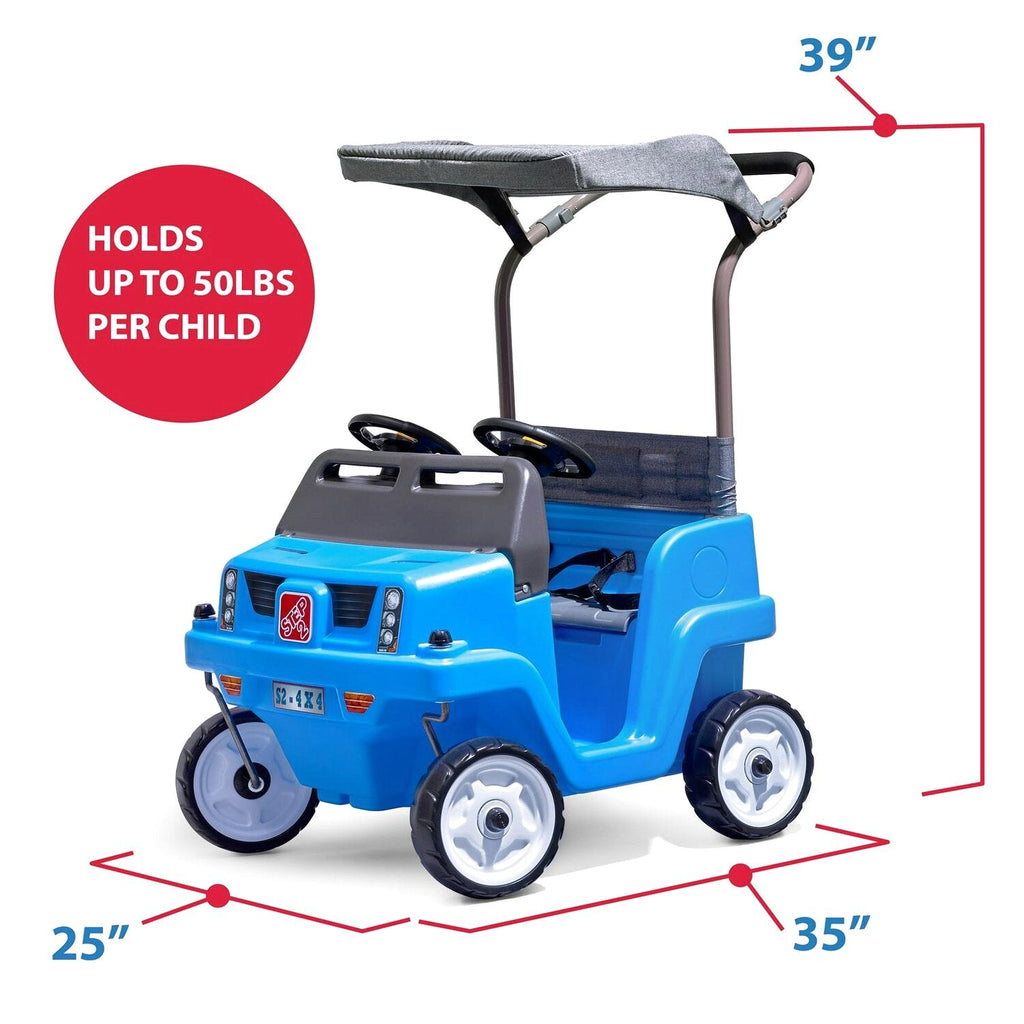 Step2 Side-by-Side Push Around SUV Two-Seater Push Car