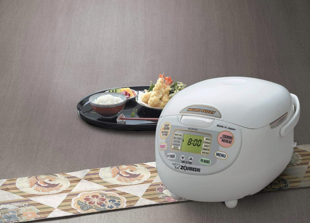 Zojirushi, Made in Japan Neuro Fuzzy Rice Cooker, 5.5-Cup, Premium White