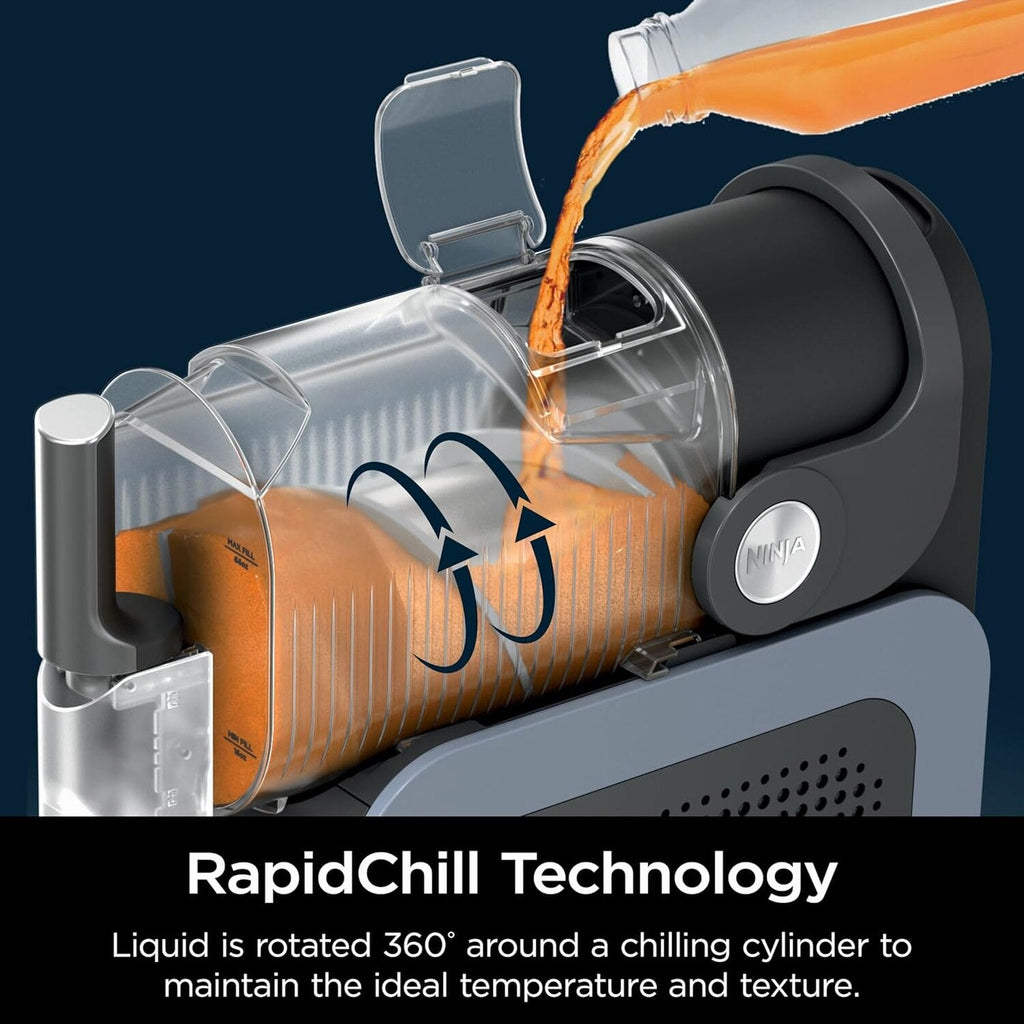 SLUSHi with RapidChill Technology, 88 oz. Frozen Drink &amp; Slushie Machine, 5 Preset Programs, Margaritas, Frappés, and More, Premium Accents, Black, FS301