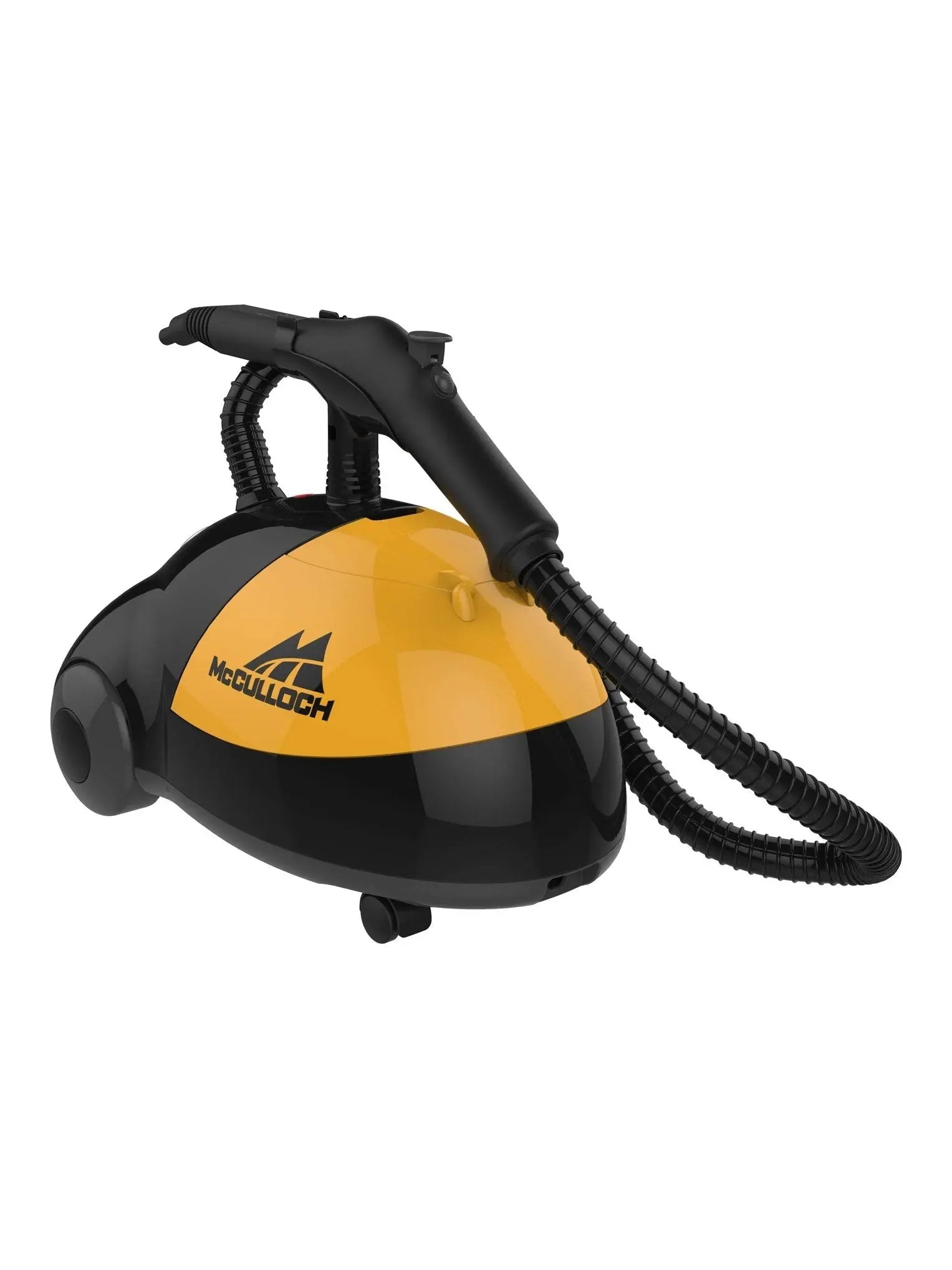 McCulloch MC1375 Canister Steam Cleaner with 20 Accessories, Extra Long Power Cord, Chemical Free Cleaning for Most Floors, Counters, Appliances, Windows, Autos, and More, 1 (Pack), Black