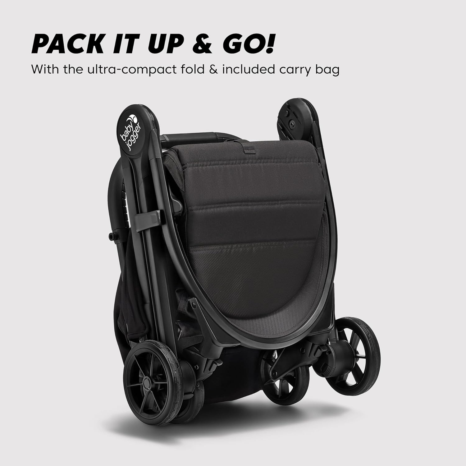 City Tour 2 Ultra-Compact Travel Stroller, Jet, Lightweight, Foldable, Ideal for Traveling