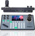 Tenveo NDI PTZ Camera Controller, 5" LCD, 4D Joystick, PoE, RS232