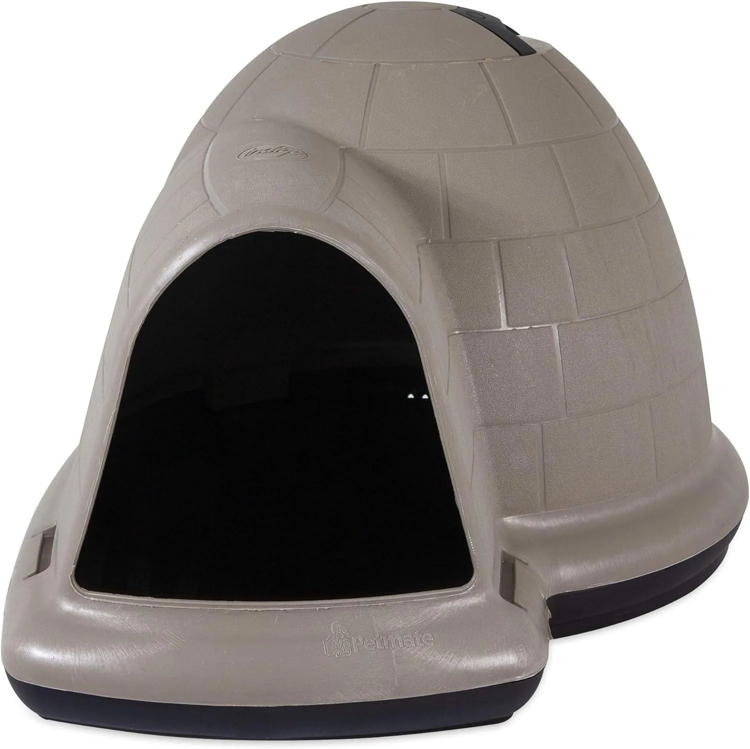 Petmate Indigo Dog House (Igloo Dog House, Made in USA with 90% Recycled Materials, All Weather Protection Pet Shelter) for XL Dogs 90 to 125 pounds, Made in USA