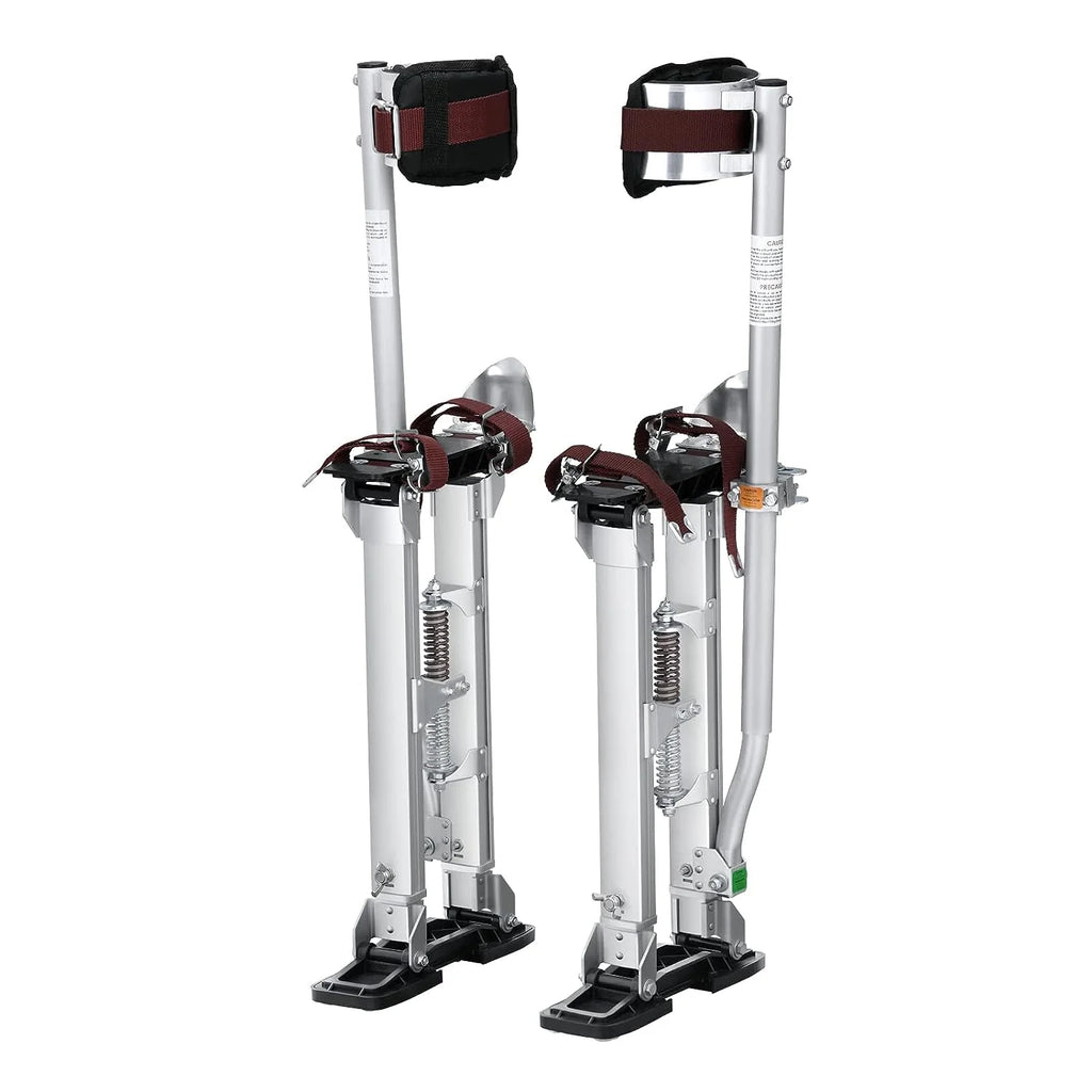 VEVOR Drywall Stilts, 18''-30'' Adjustable Aluminum Tool Stilts with Protective Knee Pads