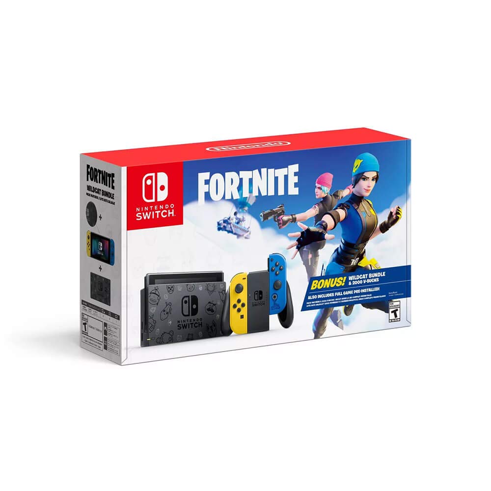 Nintendo Switch Console Fortnite Wildcat Bundle Edition - Includes Exclusive Joy-Cons & 2000 V-Bucks