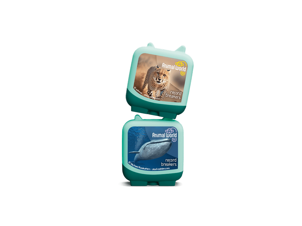 Animal World Cheetah and Blue Whale Clever Tonies - 2 Pack