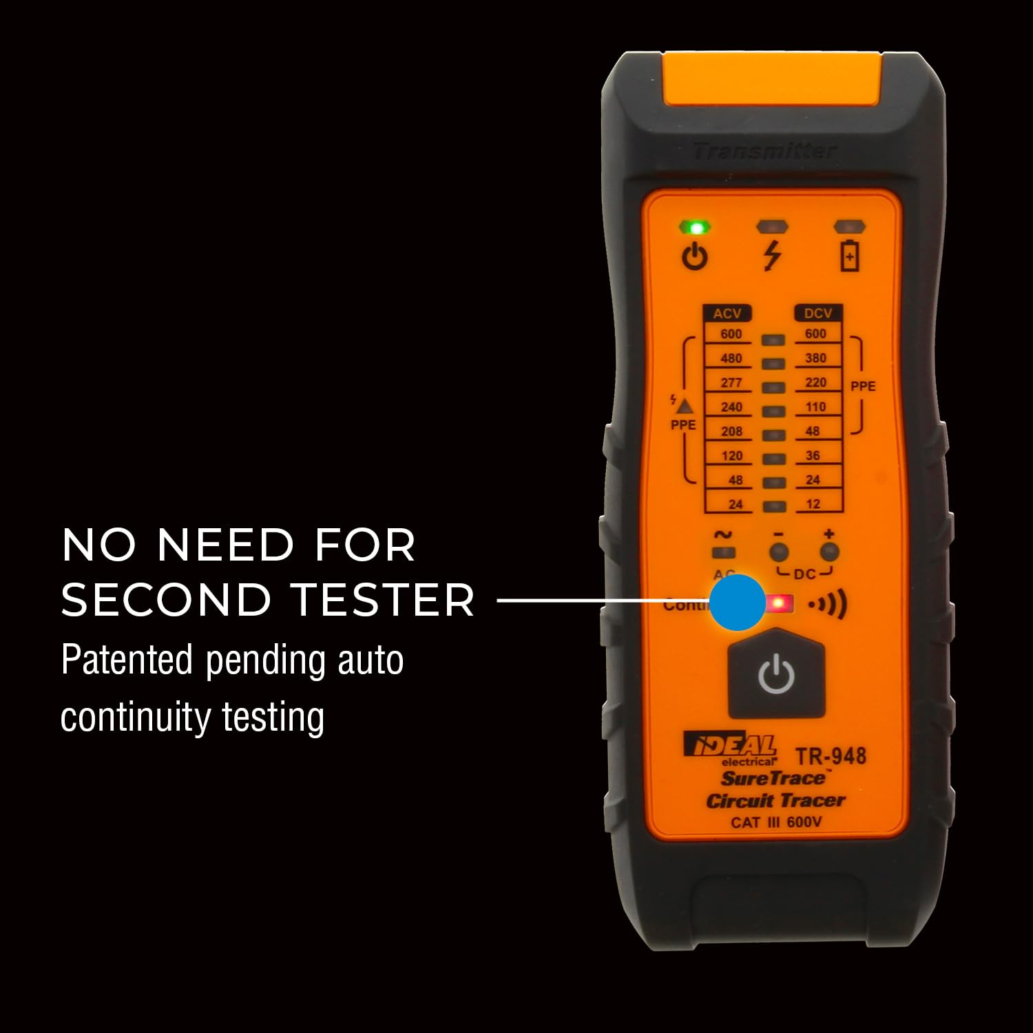 Ideal SureTrace Plus Circuit Tracer, 0–600V, Continuity Test