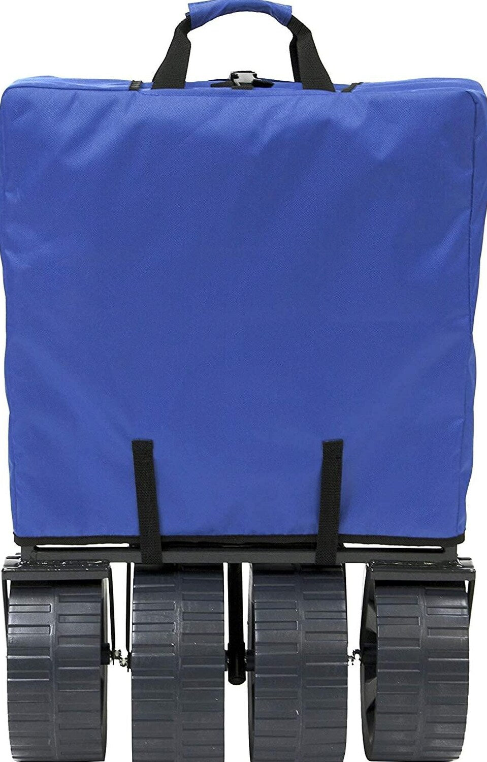 Mac Sports Heavy Duty Collapsible Folding All Terrain Utility Beach Wagon Cart Blue/Black