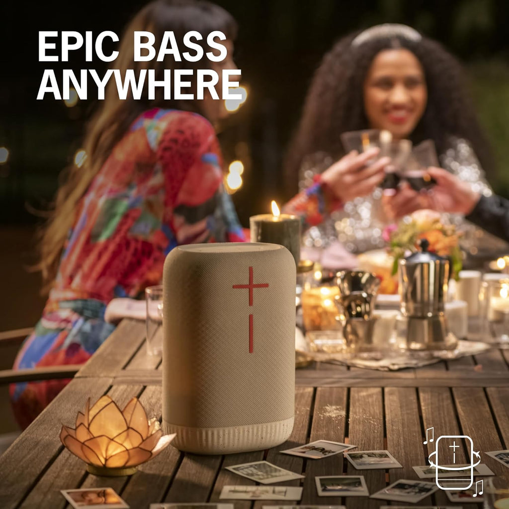 Portable Wireless Bluetooth Speaker, Heavy Bass, 360° Sound, IP67 Waterproof, 17 Hour Battery - Carbon Black