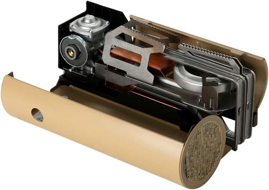 Home & Camp Burner - Portable Burner for Camping & At-Home Use - Durable & Compact Camping Essentials - Khaki