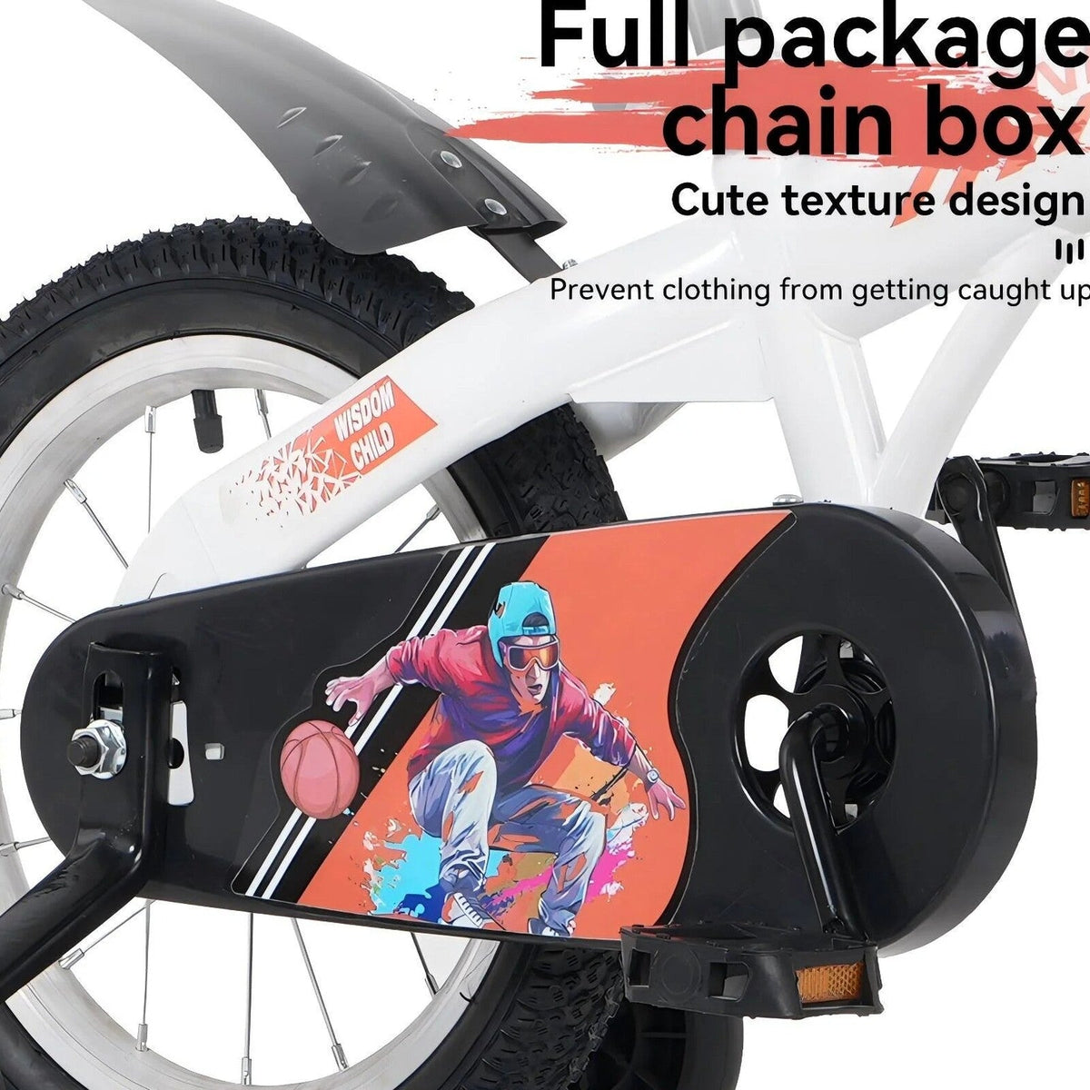 Baprem 18" Girls Bike for 5-9 Years Old Kids, Cute Kids Bike with Training Wheels, Steel Frame Sporty Children Bicycle, Pink