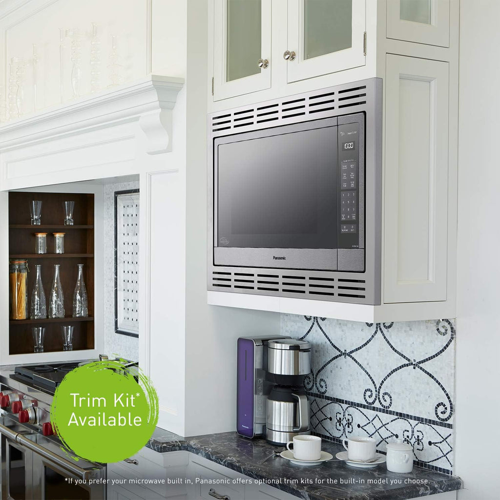 Panasonic Microwave Oven NN-SN966S Stainless Steel Countertop/Built-In with Inverter Technology and Genius Sensor, 2.2 Cubic Foot, 1250W