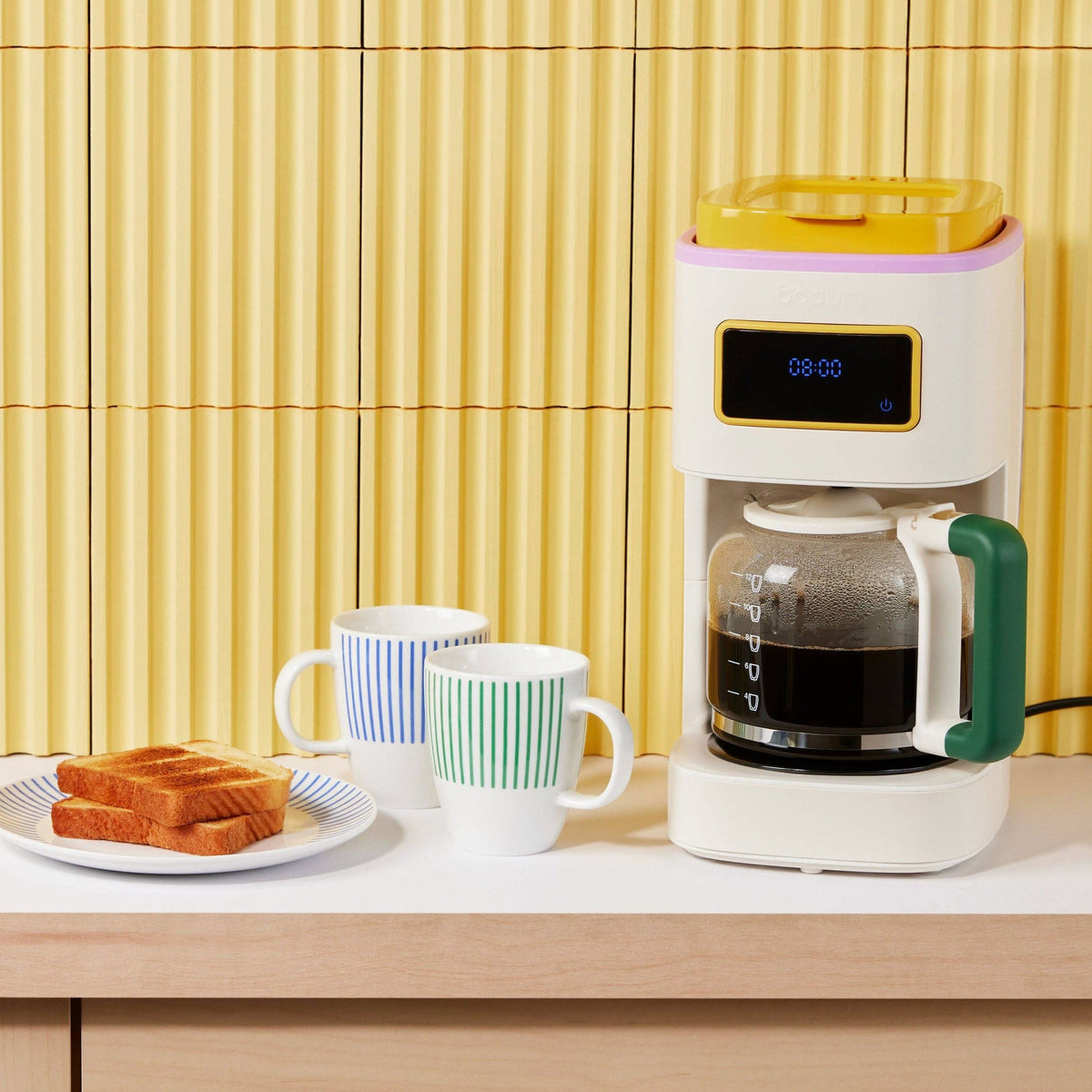 Bodum Programmable 12-Cup Coffee Maker - White/ Multi