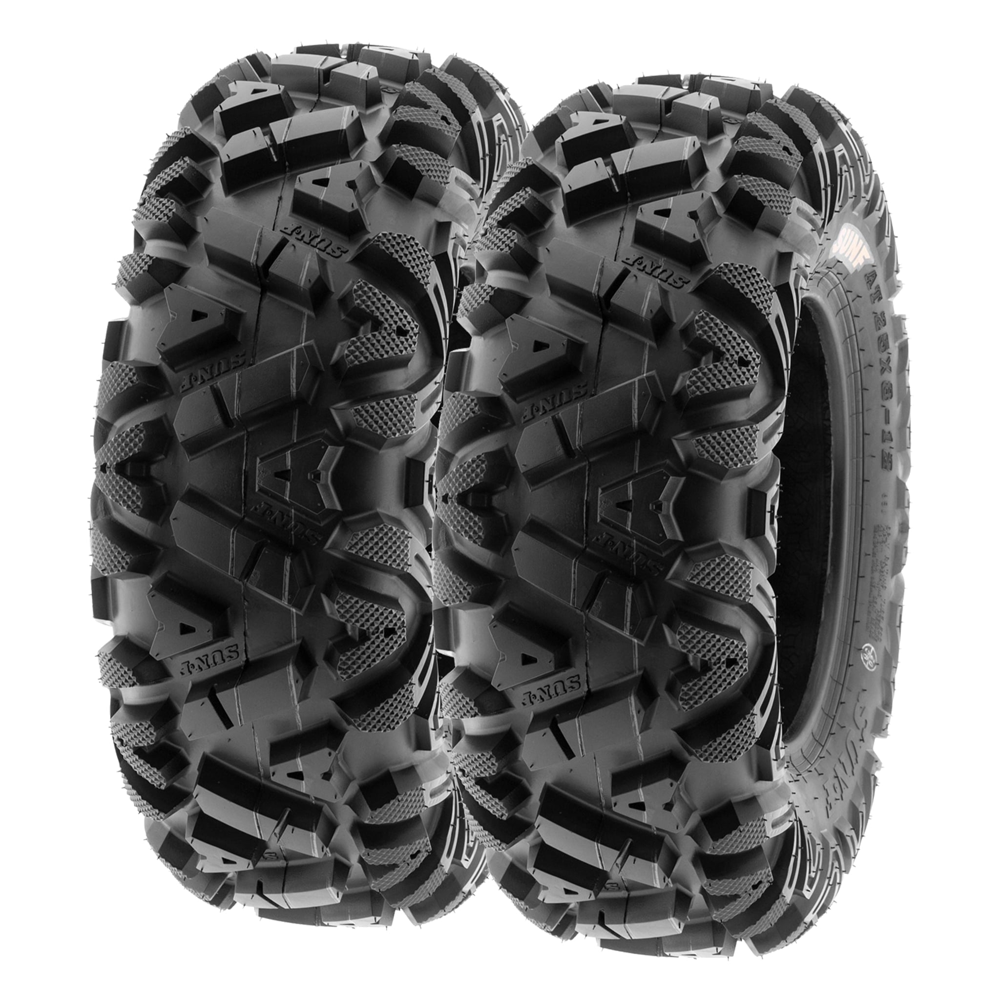 SunF All Terrain ATV UTV Tires 25×8 12 and 25×10 12 6 PR A033 (Complete Full Set of 4)