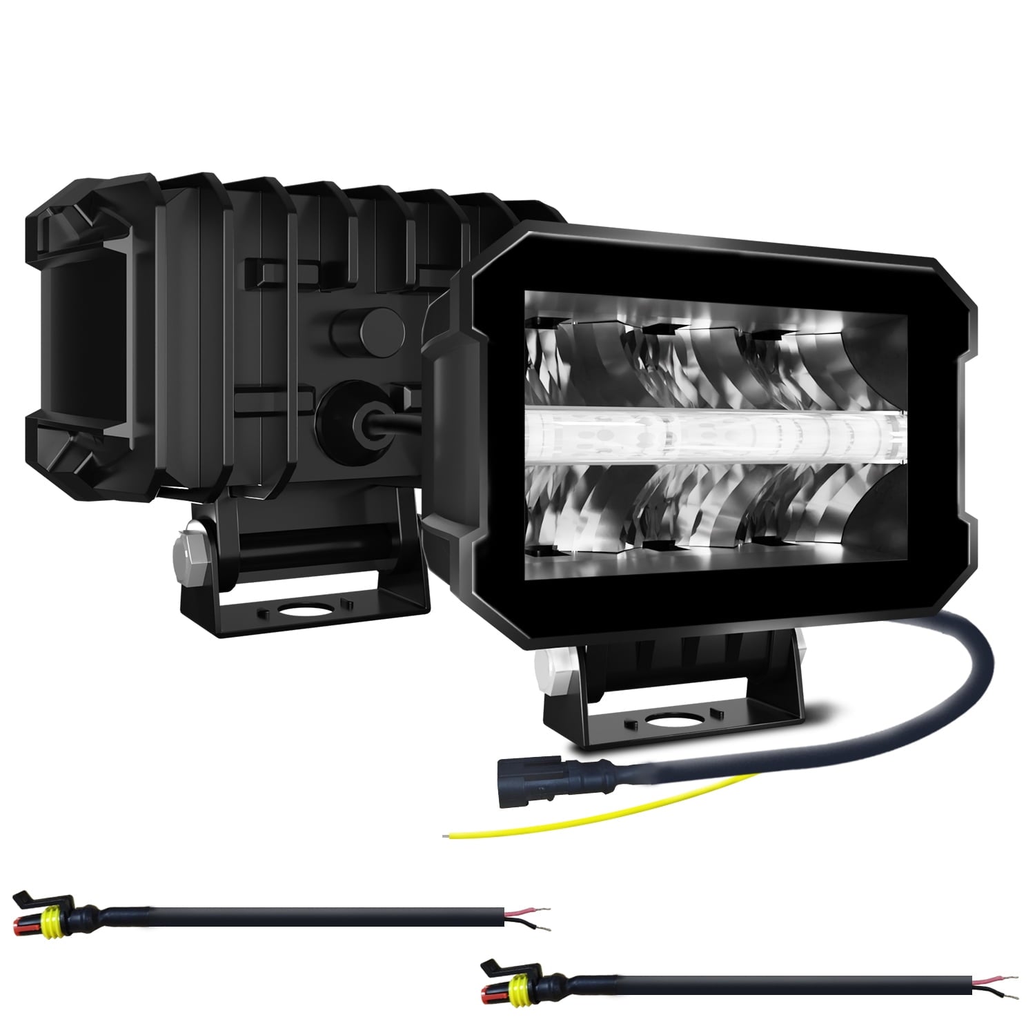 100W LED Car Wroklight High Bright DRL Spotlight 10000LM 6000K Auto Offroad SUV Headlight Truck Driving Fog Lights Headlamp 30V