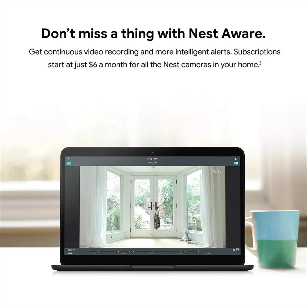 Google Nest Cam Indoor Wired Indoor Camera, For Home Security