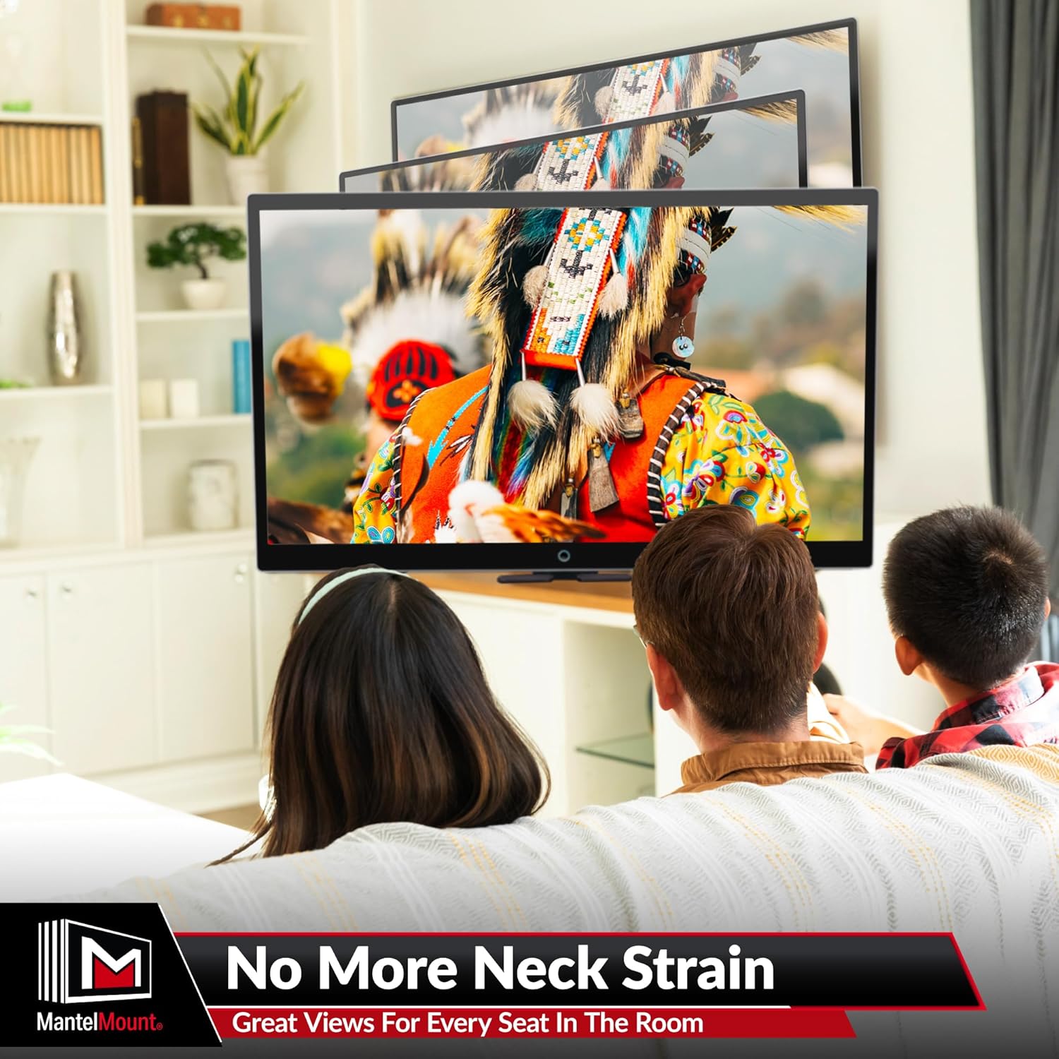 MantelMount MM540 Fireplace TV Mount, 40–80", Auto-Straightening