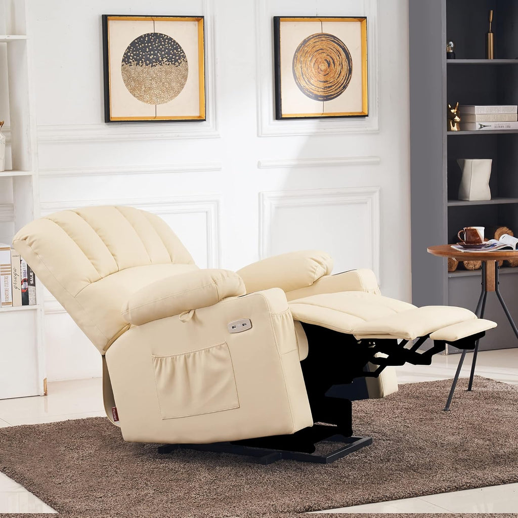Heated Lift Recliner for Seniors with USB & Cup Holders