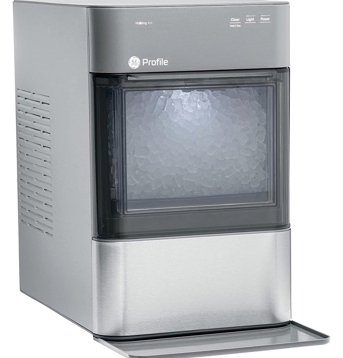 GE Profile Opal 2.0 | Countertop Nugget Ice Maker | Ice Machine with WiFi Connectivity | Smart Home Kitchen Essentials | Black Stainless