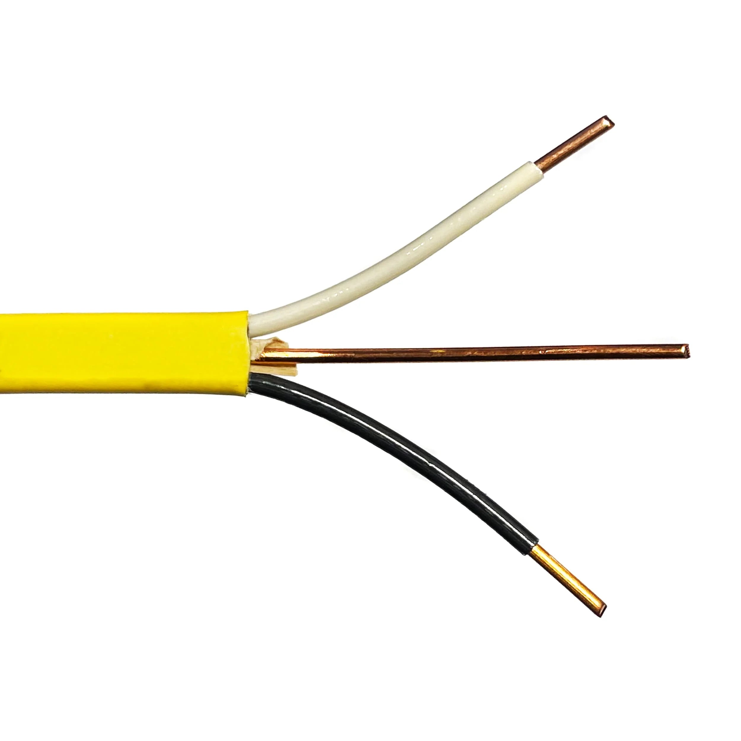 2025 Unbranded* 250-Ft Roll 12-2 AWG NM-B Gauge Indoor Electrical Copper Wire Ground Cable, WHITE (/2)