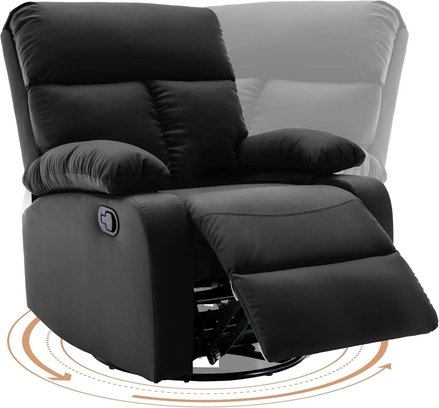 Small Swivel Rocker Recliner Chair for Compact Spaces