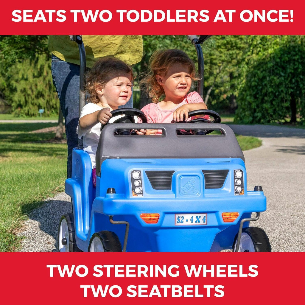 Step2 Side-by-Side Push Around SUV Two-Seater Push Car