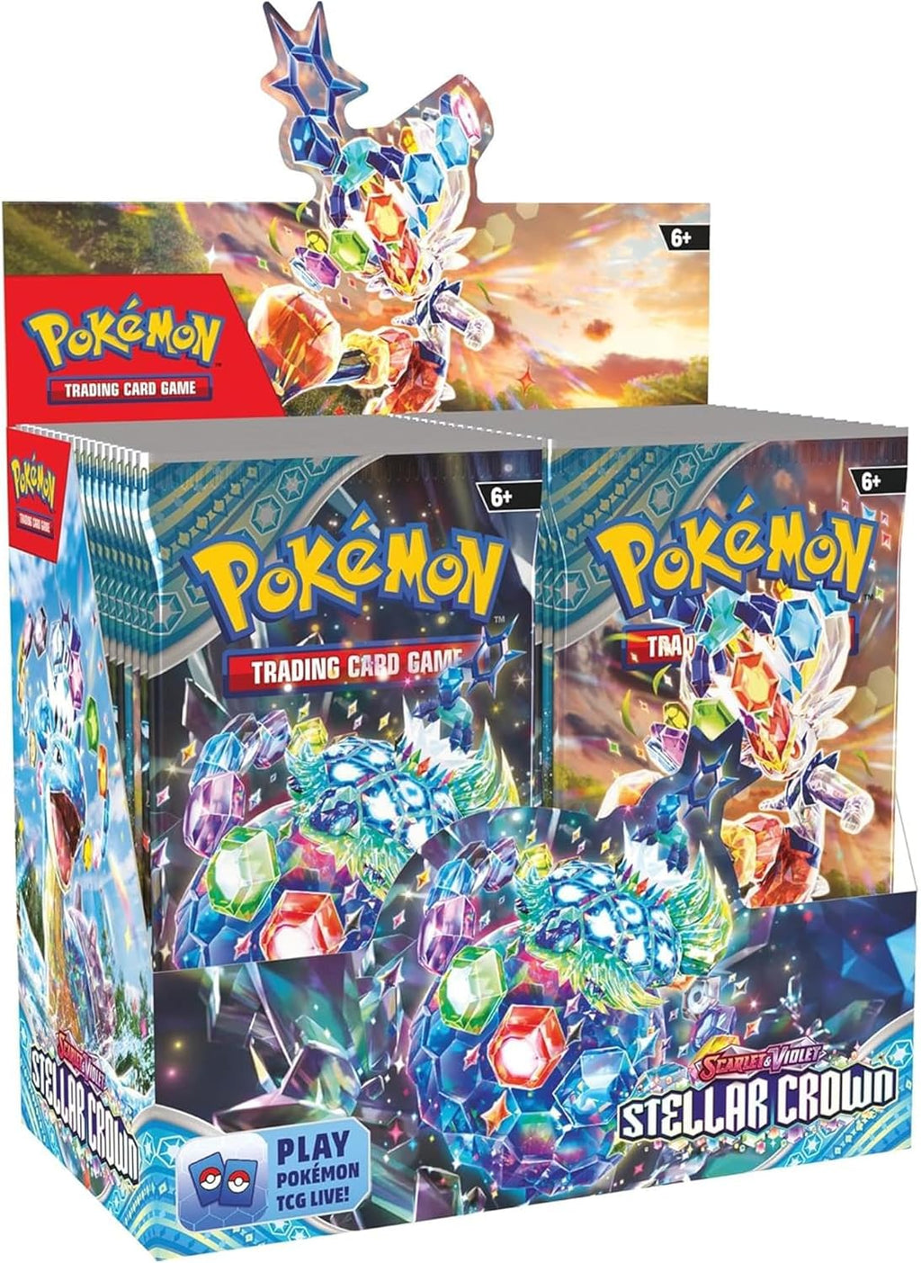 PokÃ©mon TCG: Scarlet & Violet Stellar Crown Booster Box - 36 Packs, 170+ Cards, Legendary PokÃ©mon