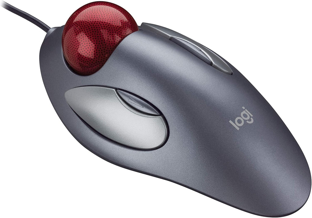 Logitech Wired Optical Trackball Marble Mouse