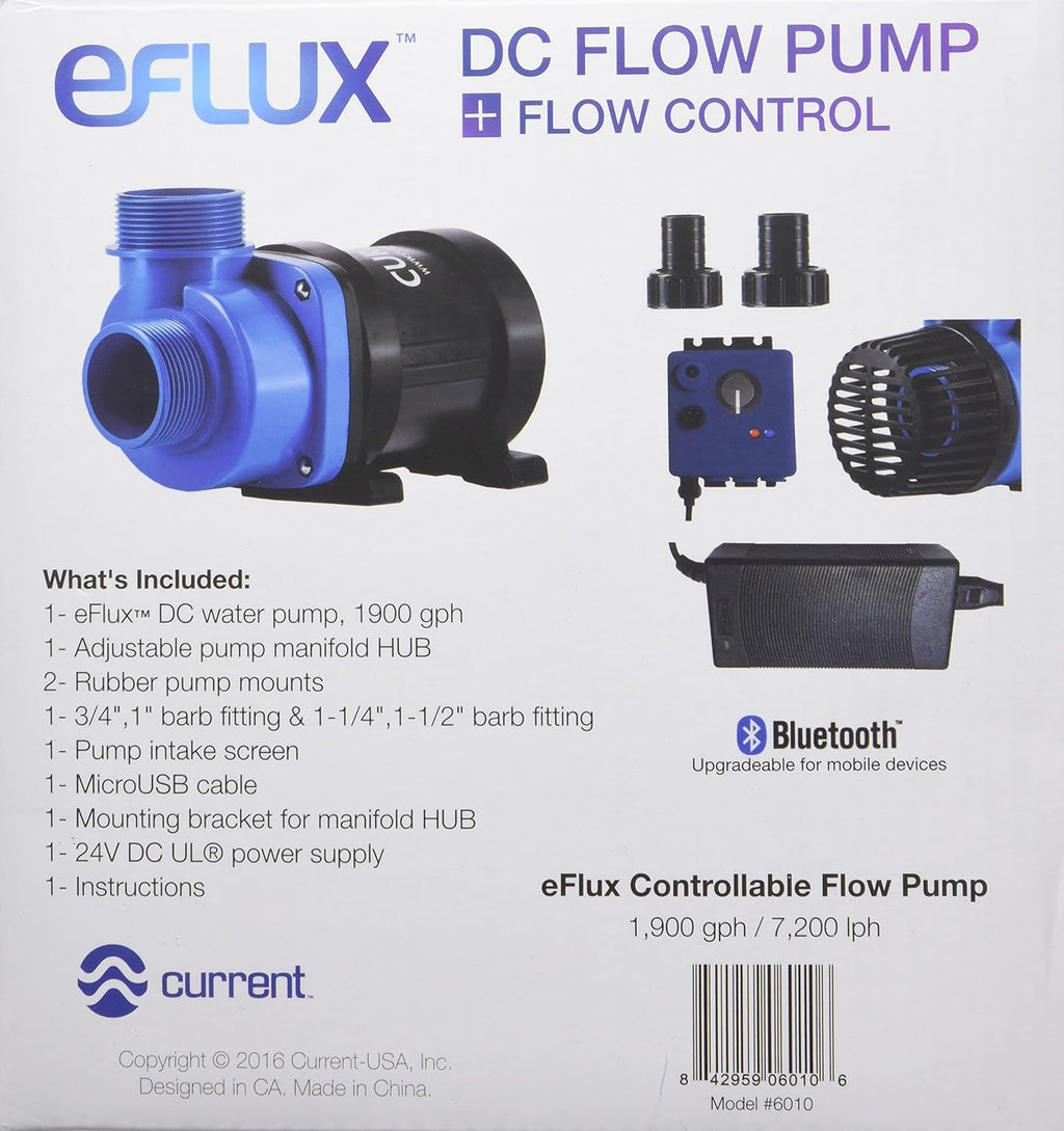 DC Flow Pump with Control 3170 GPH | Loop Controllable Aquarium DC Return 635-3170 GPH | Quiet, Submersible or External | Fish Tank, Sump, Pond, Freshwater and Saltwater Marine Use