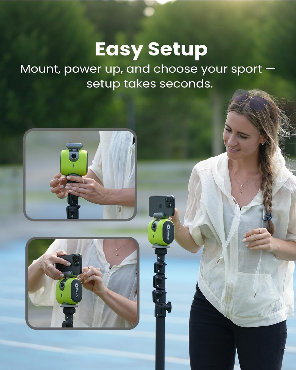 Chameleon AI 4K Sports Camera, Soccer & Basketball Tracking, No Subscription