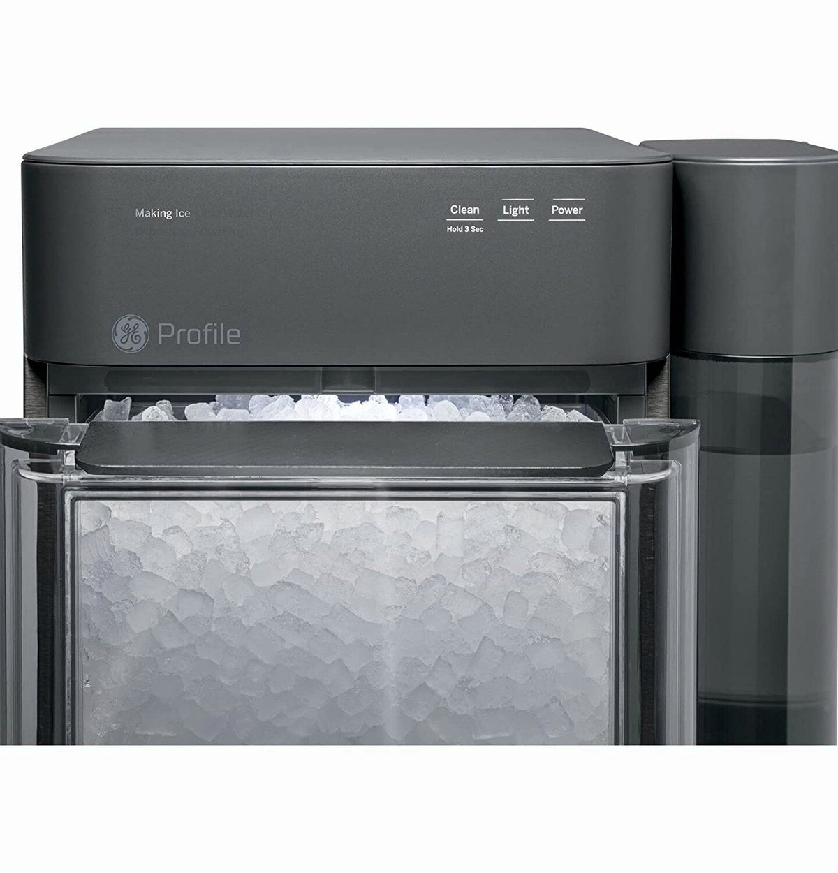 GE Profile Opal 2.0 | Countertop Nugget Ice Maker | Ice Machine with WiFi Connectivity | Smart Home Kitchen Essentials | Black Stainless